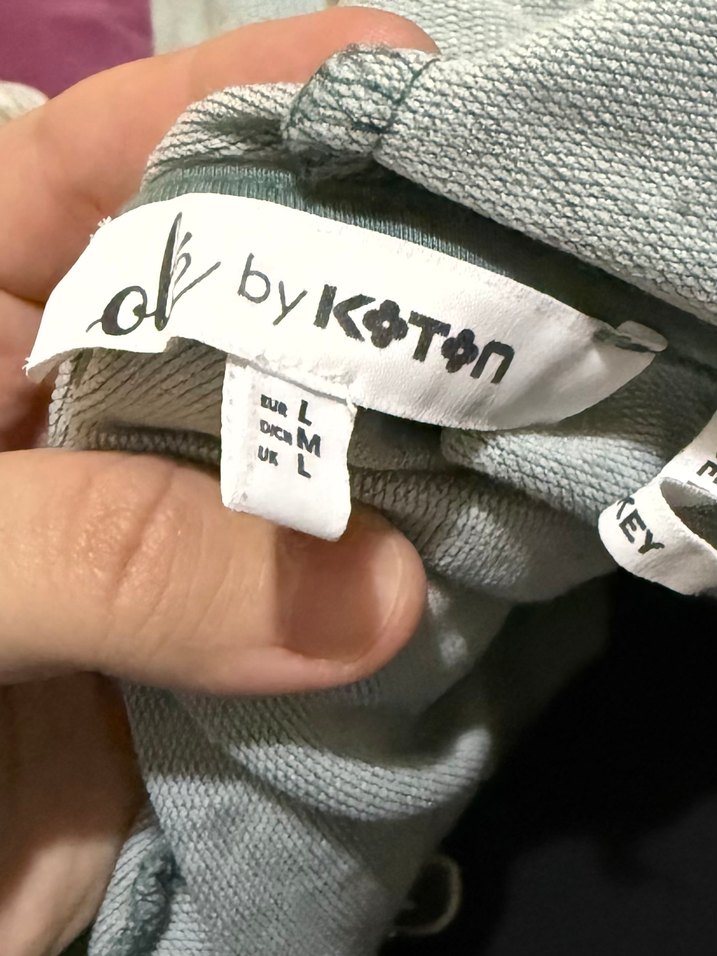 Yeşil Kapüşonlu Kısa Kollu Sweatshirt - Görsel 3