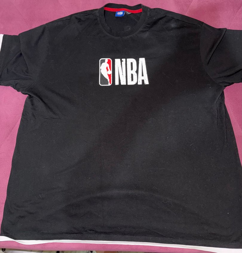 Erkek Siyah NBA Baskılı Oversize Tişört - Görsel 3