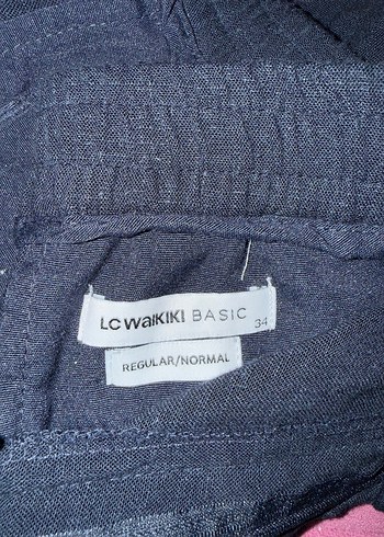 Erkek Lacivert Keten Pantalon - Görsel 3