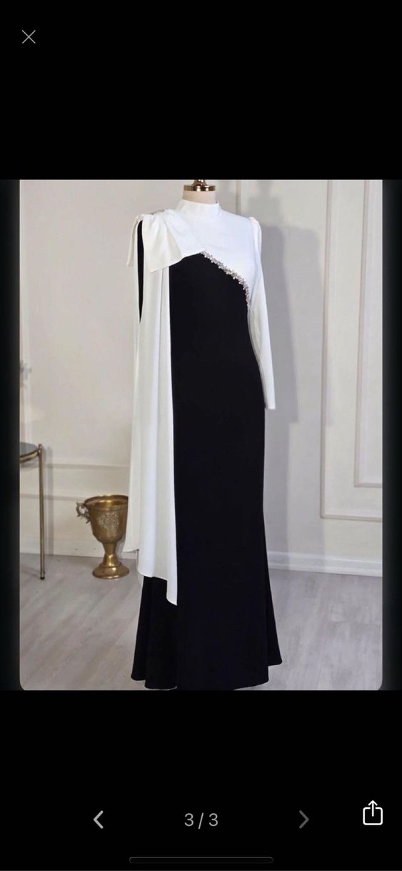 Yüksek Yakalı abiye - Görsel 2