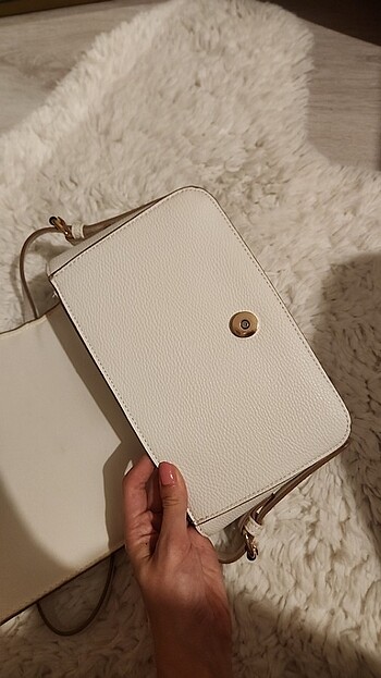  Beden Stradivarius beyaz çanta