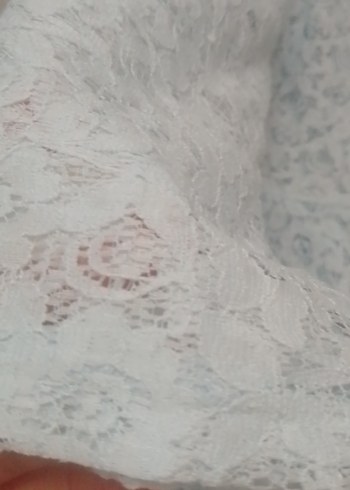 Uzun Kollu Beyaz Dantel Bohem Gelinlik - Görsel 3