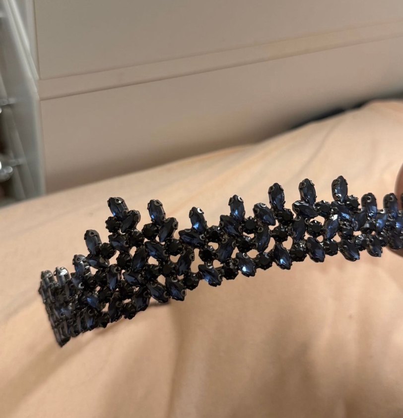 Lacivert taşlı taç - Görsel 2