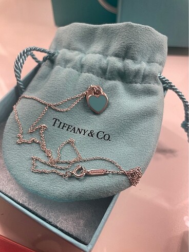 Beden turkuaz Renk Tiffany&Co Kolye