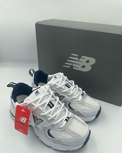 44 Beden New Balance 530 Beyaz - Lacivert No 44