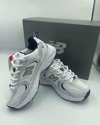 36 Beden beyaz Renk New Balance 530 Beyaz - Lacivert No 36