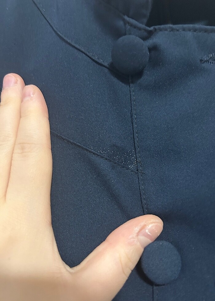 Kadın 44 beden lacivert ferace - Görsel 3