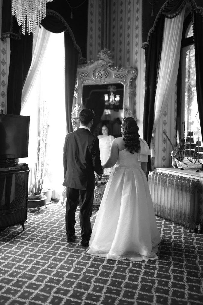 Şeffaf Detaylı Uzun Beyaz Nişan Elbisesi - Görsel 2