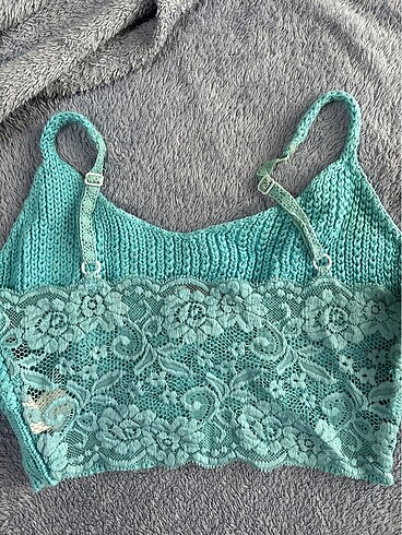 universal Beden mavi crop