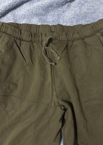 Kadın Loose Fit Haki rahat şort