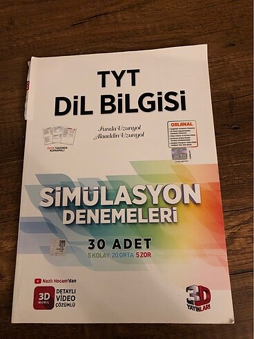 3D Tyt Dil Bilgisi Simülasyon Denemeleri