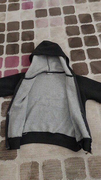 Kapişonlu çocuk hırka - Görsel 7