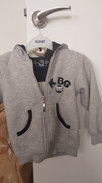 Kapişonlu fermuarlı  sweatshirt - Görsel 11