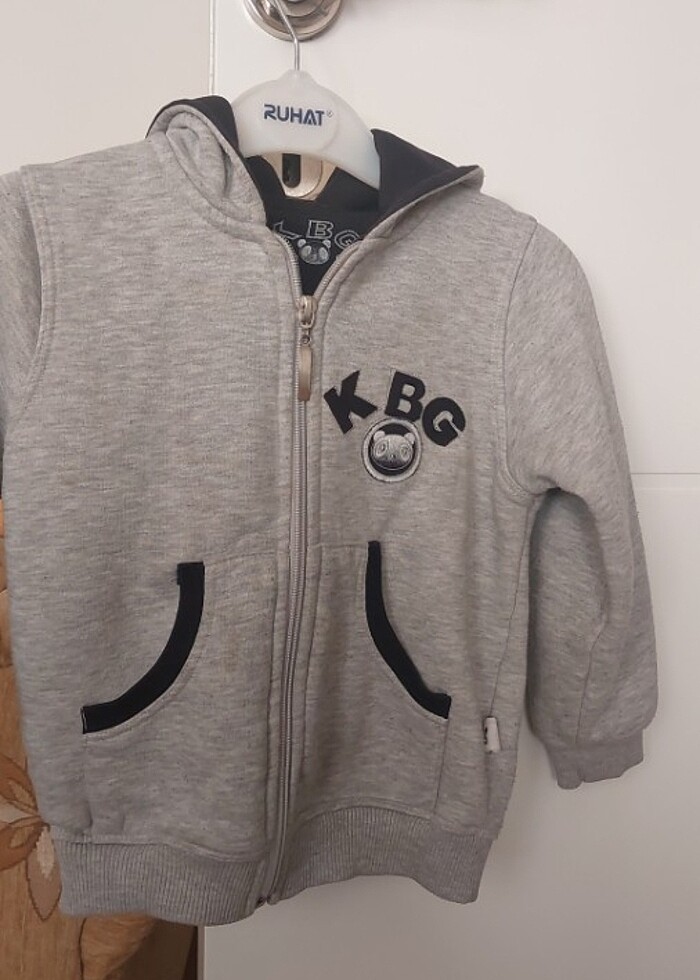 Kapişonlu fermuarlı  sweatshirt - Görsel 4