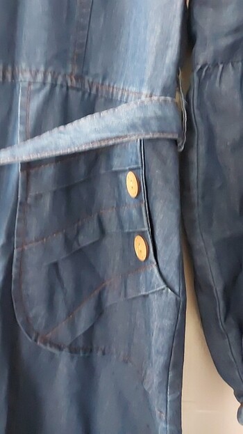 Etiketli yeni yumuşak kot elbise - Görsel 8