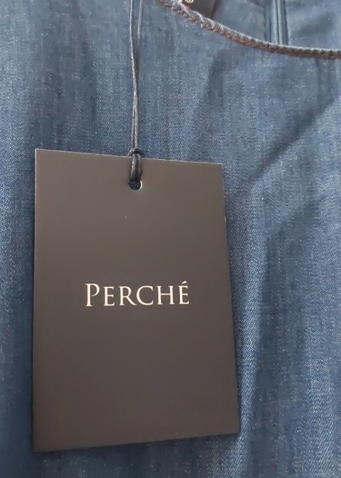 Etiketli yeni yumuşak kot elbise - Görsel 3