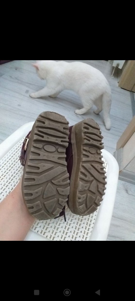 Bordo Leopar Desenli Kız Botu - Görsel 5