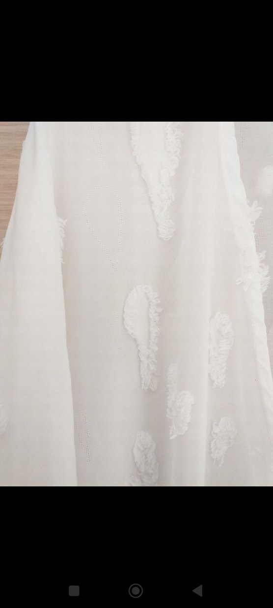 Kadın Beyaz uzun pareo - Görsel 5
