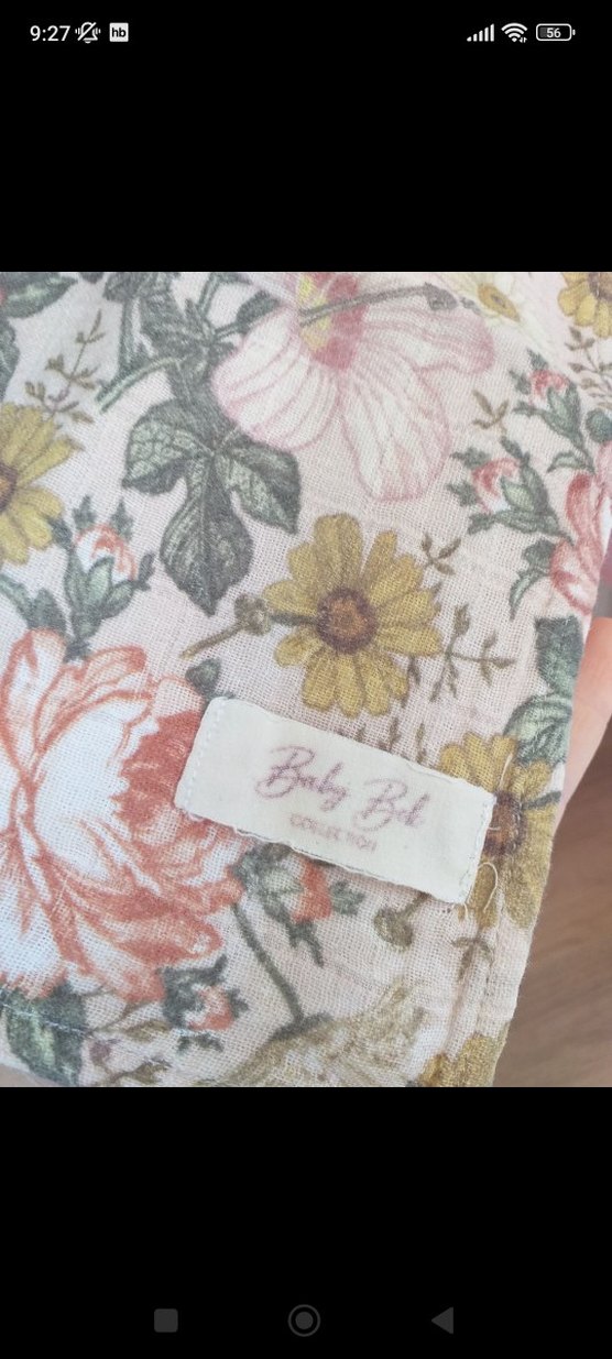 Çiçek Desenli Pembe Bohem Kız Panço - Görsel 2