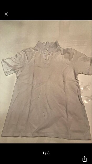 Beyaz Polo yaka tshirt