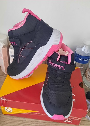 32 Beden pembe Renk Kız Çocuk Siyah-Pembe Sneaker