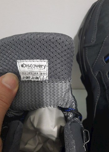 Mavi Gri Erkek Outdoor Botları Velcro - Görsel 4