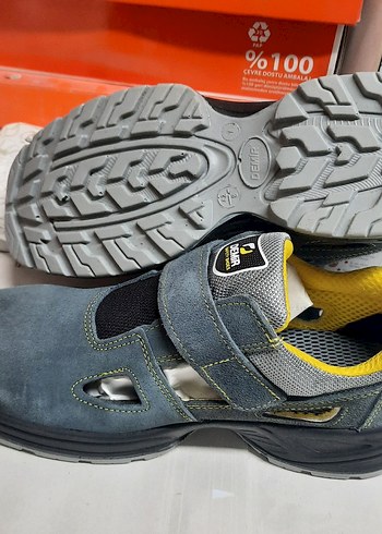 Gri Erkek Outdoor Spor Ayakkabı Velcro - Görsel 6