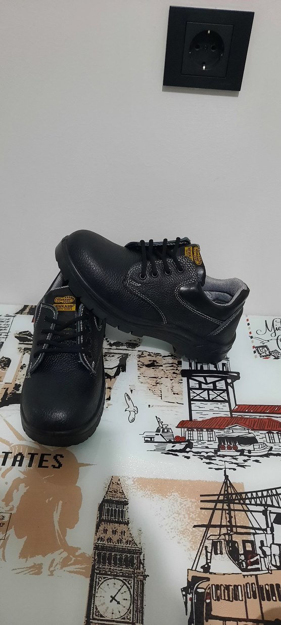 Siyah Yılan Desenli Bağcıklı Erkek Outdoor Ayakkabı - Görsel 4