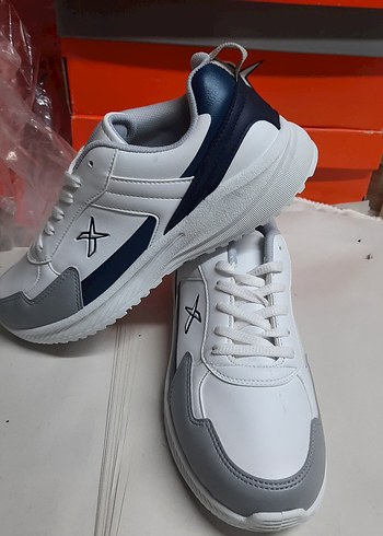36 Beden Beyaz Gri Erkek Spor Ayakkabı