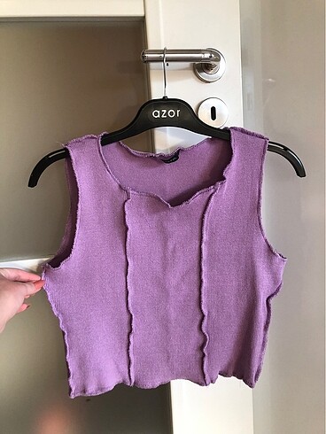 Trendyolmilla lila crop bluz
