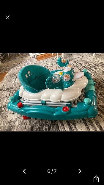 Beden mavi Renk Prego bunny yürüteç