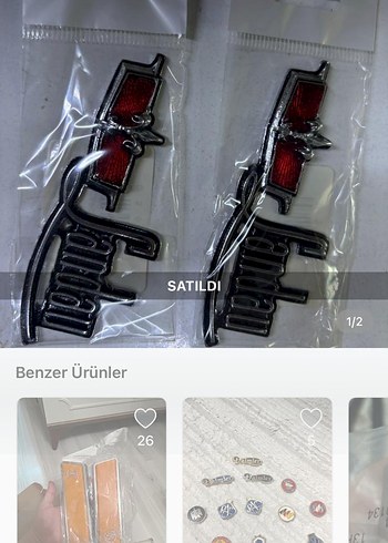 Siyah Gotik Erkek Rozeti - Görsel 6