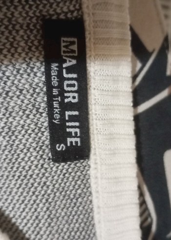 Gri Ekose Desenli Kadın Triko Kazak - Görsel 4