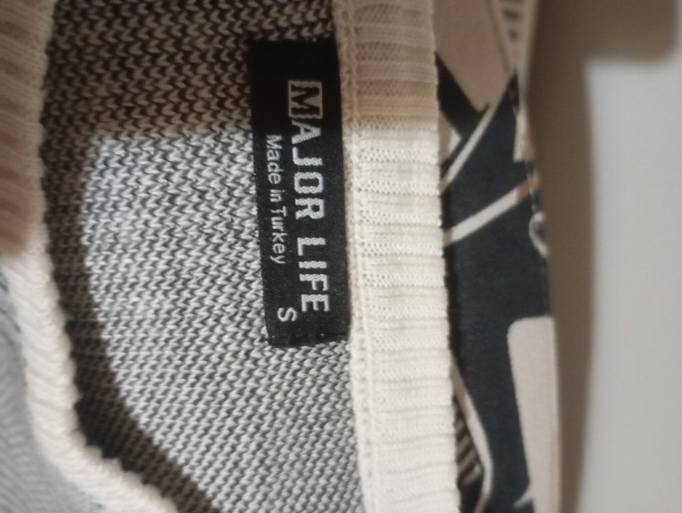 Gri Ekose Desenli Kadın Triko Kazak - Görsel 4