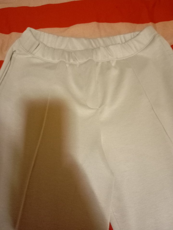 krem rengi oyşho Kumaş Pantolon - Görsel 2