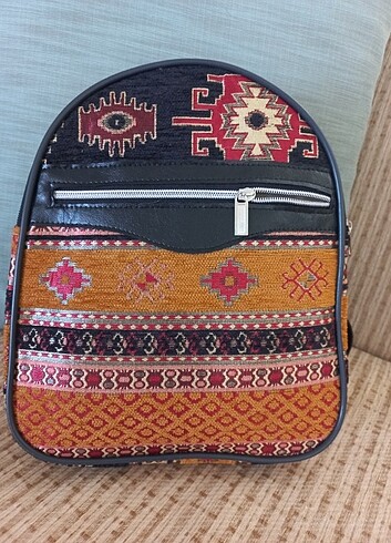 dokuma kilim sırt çantası