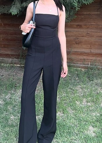 Trendyol & Milla Siyah Askılı Uzun Tulum