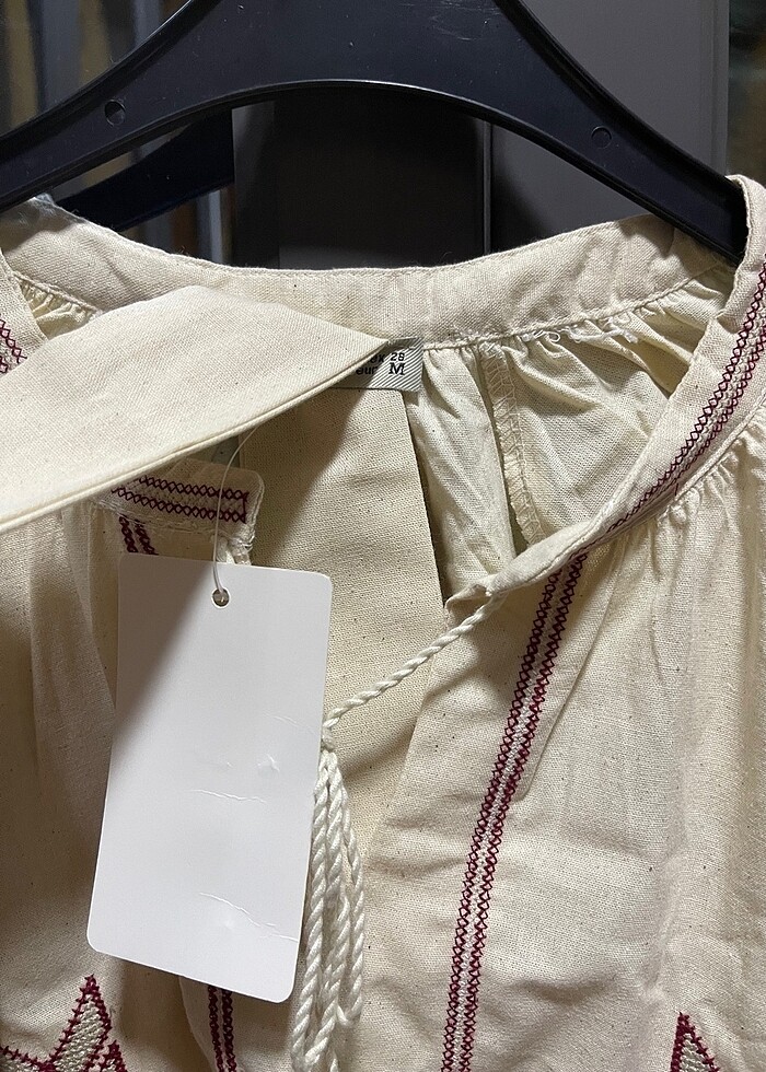 Nakışlı Bohem Elbise - Görsel 5