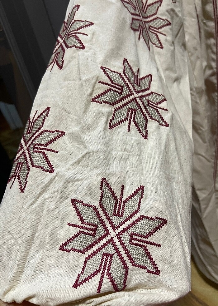 Nakışlı Bohem Elbise - Görsel 3