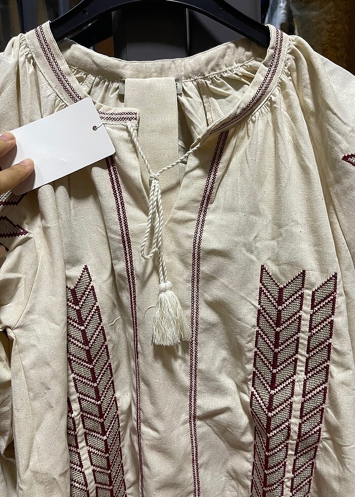 Nakışlı Bohem Elbise - Görsel 4