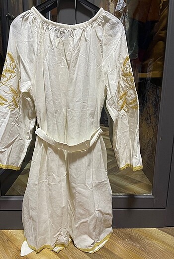 Nakışlı Bohem Elbise - Görsel 9