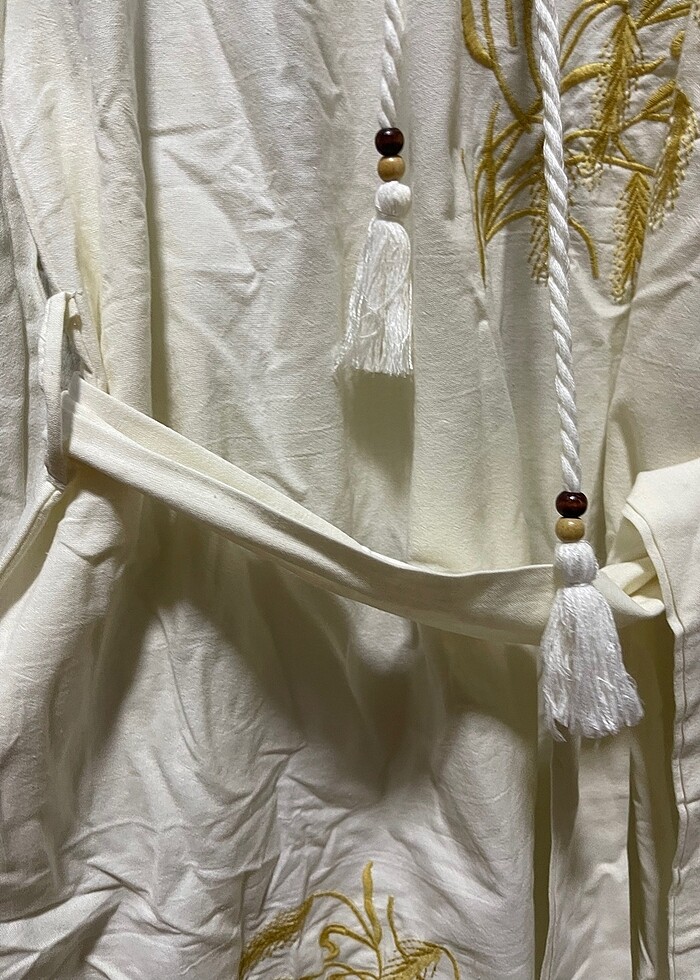 Nakışlı Bohem Elbise - Görsel 5