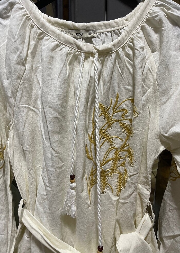 Nakışlı Bohem Elbise - Görsel 4