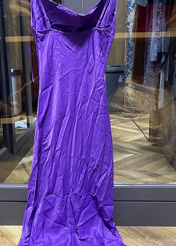 Bershka saten elbise - Görsel 5