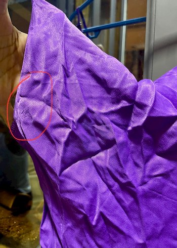 Bershka saten elbise - Görsel 6