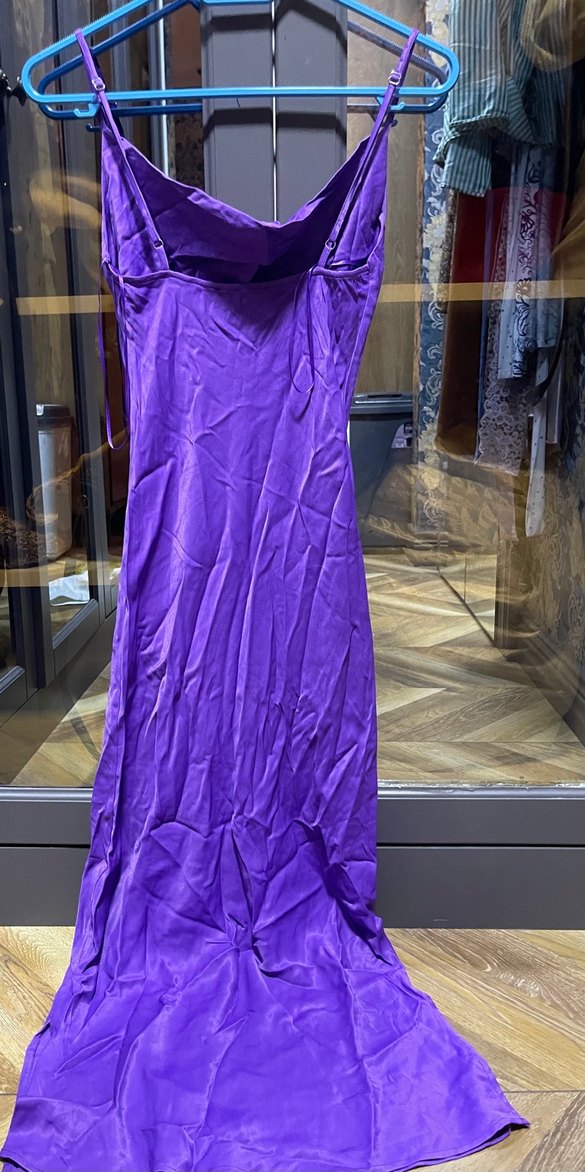 Bershka saten elbise - Görsel 5