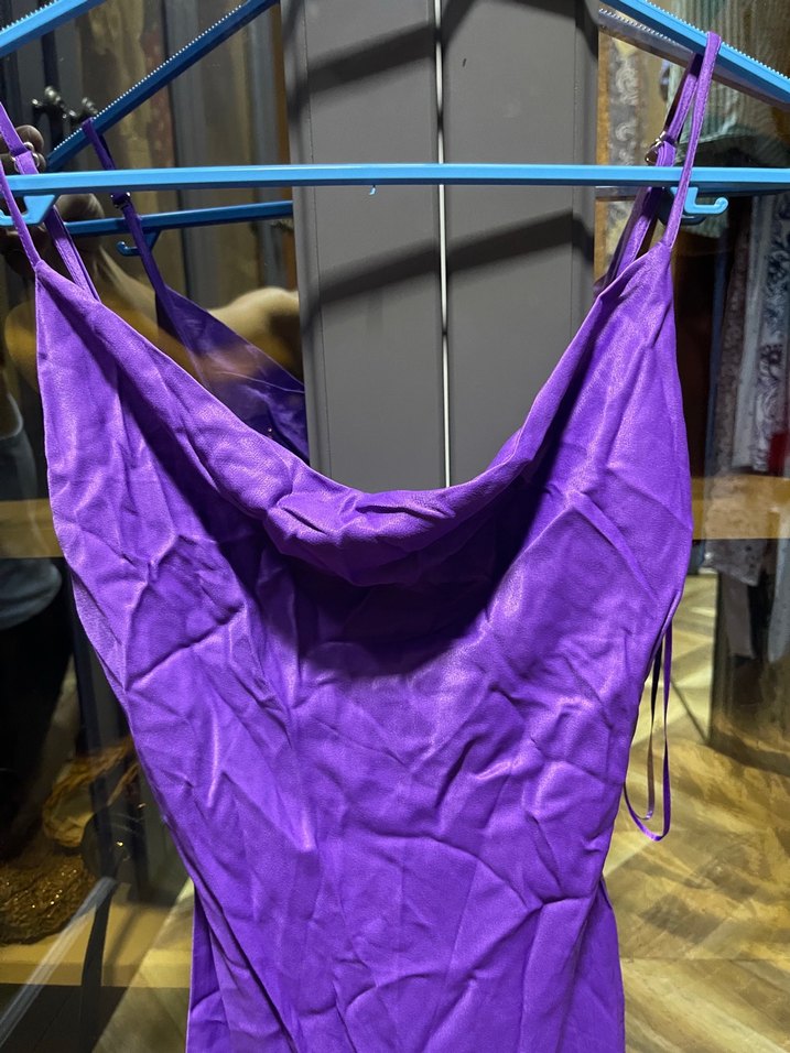 Bershka saten elbise - Görsel 3