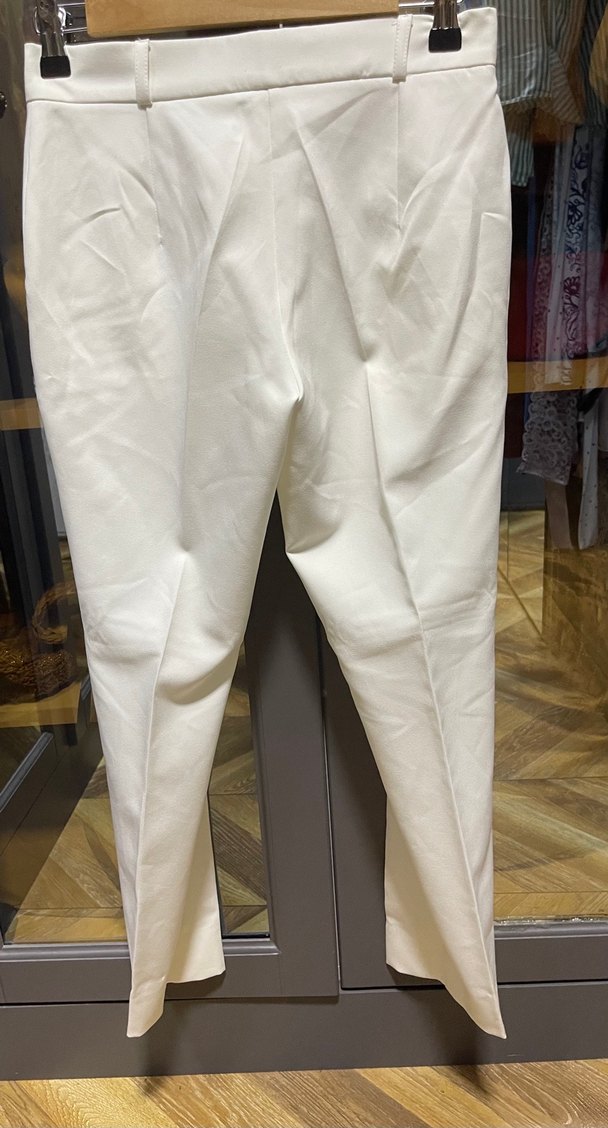 Beyaz Kumaş Pantolon - Görsel 5