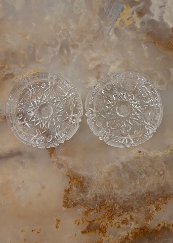 2 adet kristal Cam küllük - Görsel 2