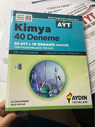 aydın yayınları ayt kimya denemesi